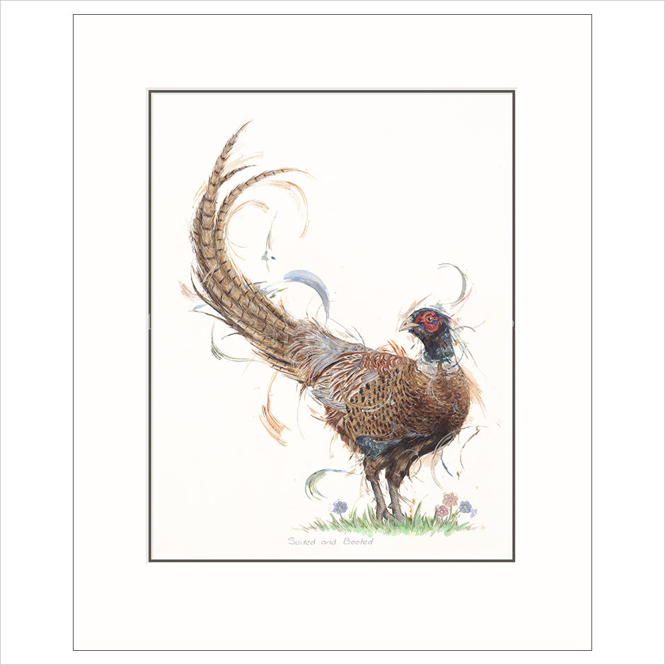Suited and Booted Mounted Limited Edition print by Aaminah Snowdon