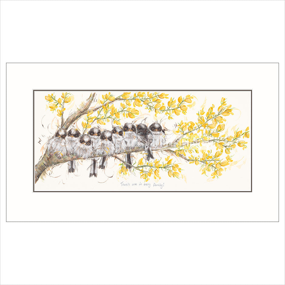 There's One in Every Family! Mounted Limited Edition Print by Aaminah Snowdon