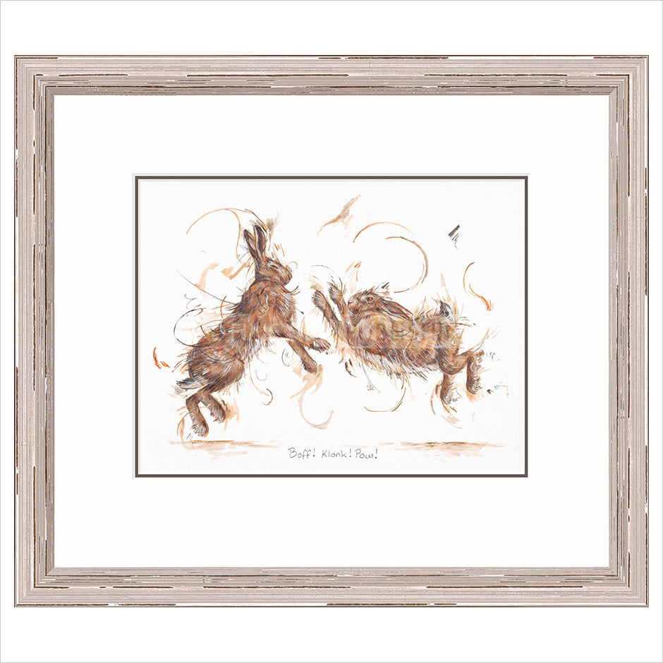 Boff! Klonk! Pow! Framed Limited Edition print by Aaminah Snowdon