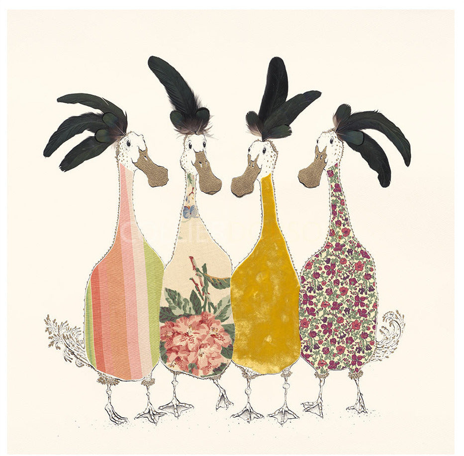 Gossip Girls Limited Edition Print by Anna Wright