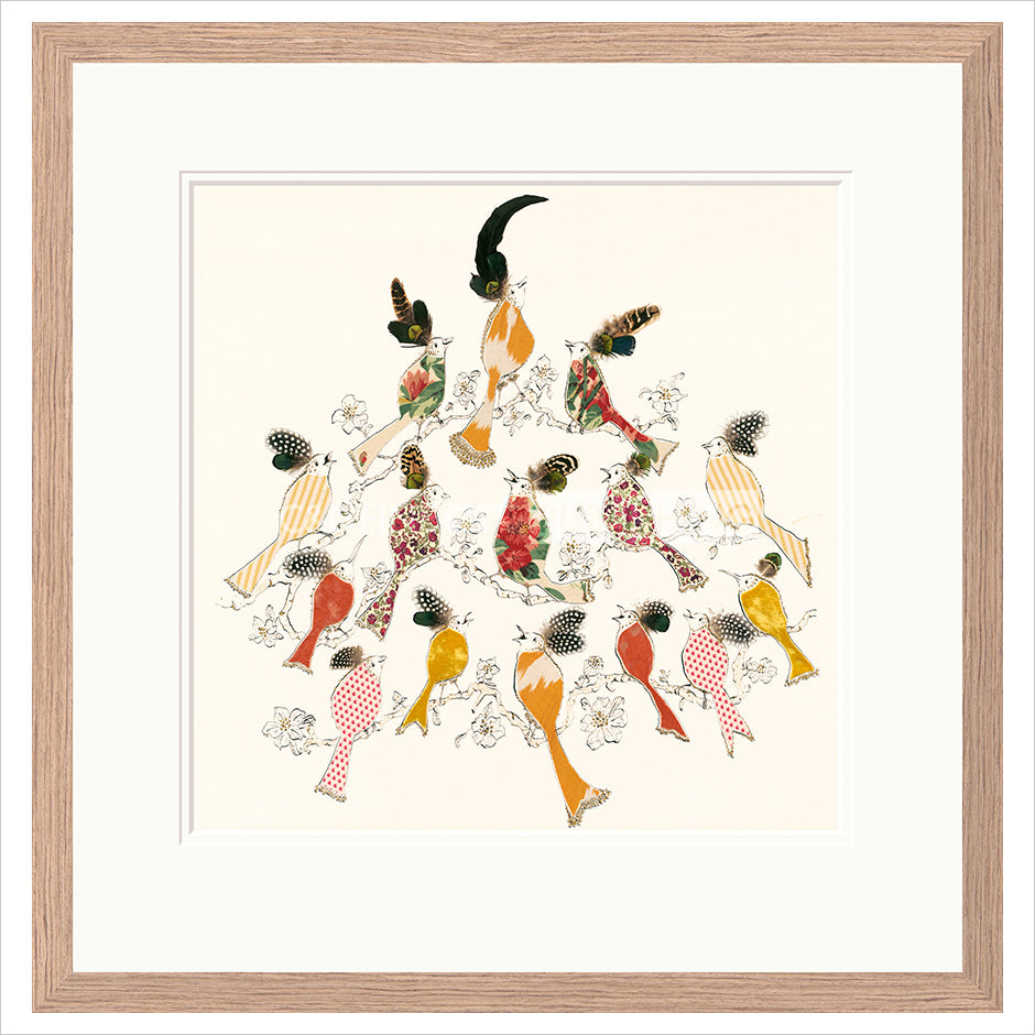 Bird Song Framed (option 2) Limited Edition Print by Anna Wright