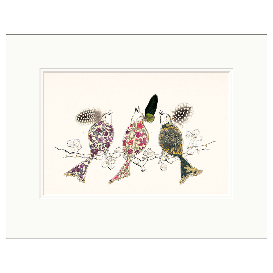 Three Liberty Ladies Mounted Limited Edition Print by Anna Wright