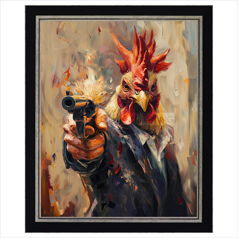 Cock Shot Framed Artist's Proof Print by Boid