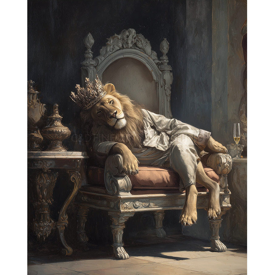 Just Lion Around Limited Edition Print by Boid