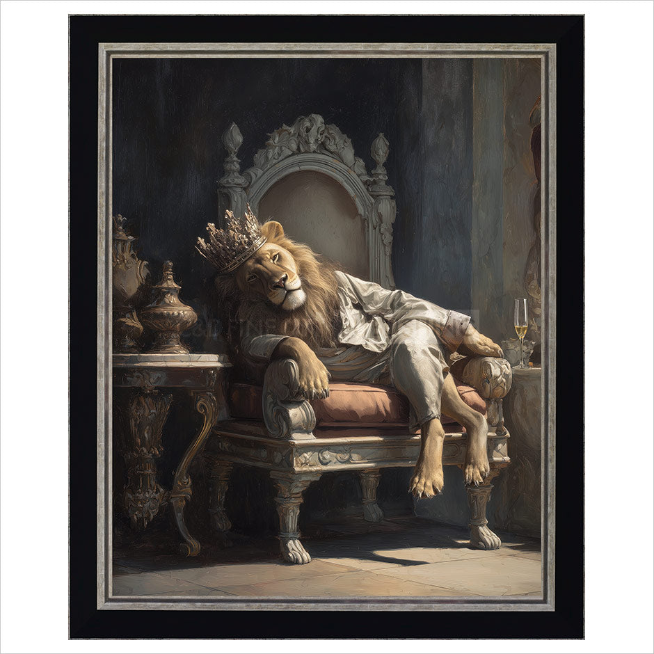 Just Lion Around Framed Artist's Proof Print by Boid
