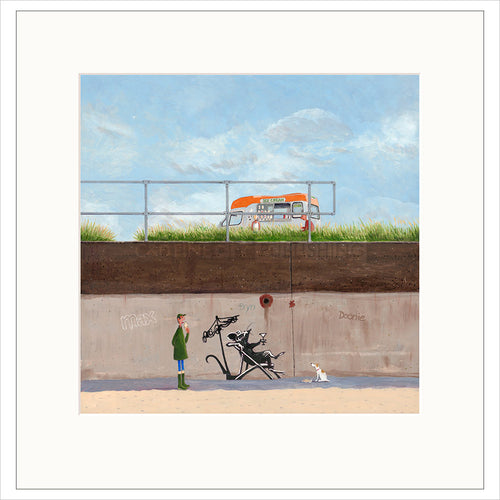 Chillin' Mounted Limited Edition Print by Chris Ross Williamson