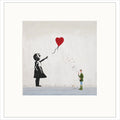 Red Balloon & Bubbles Mounted Limited Edition Print by Chris Ross Williamson