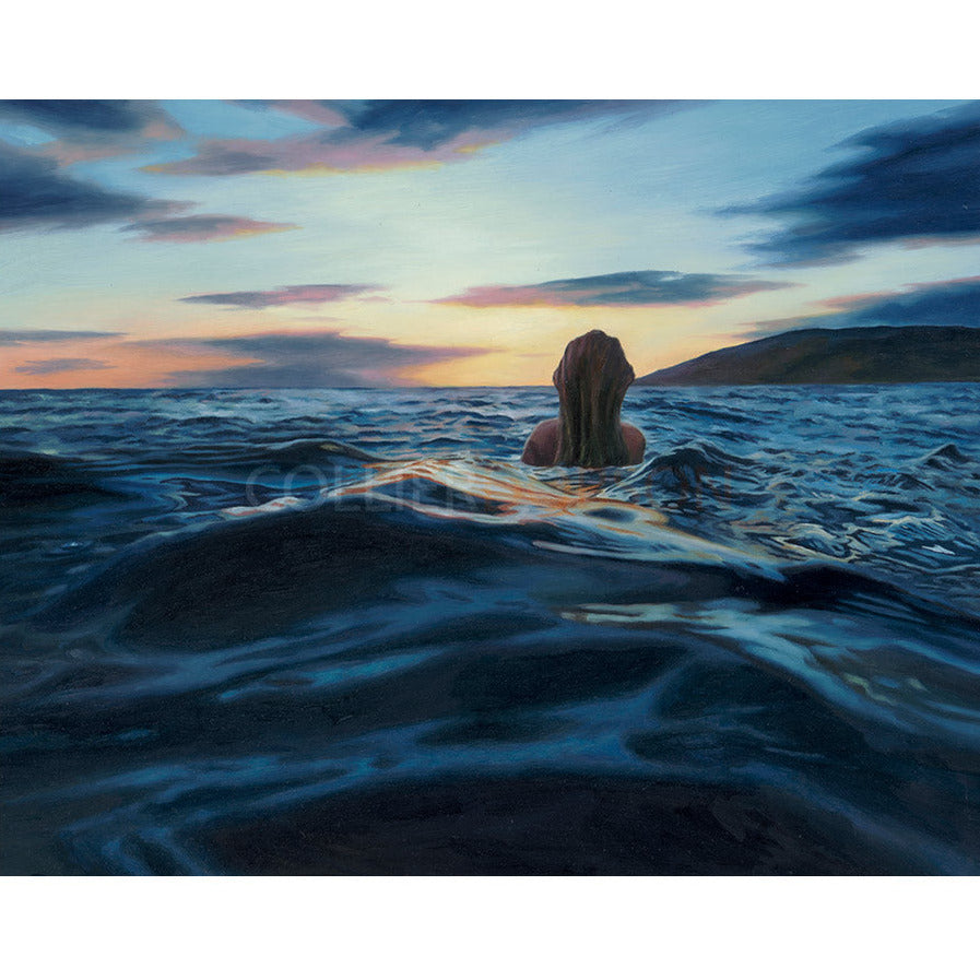 Twilight Swim Limited Edition Print by Corinne Young