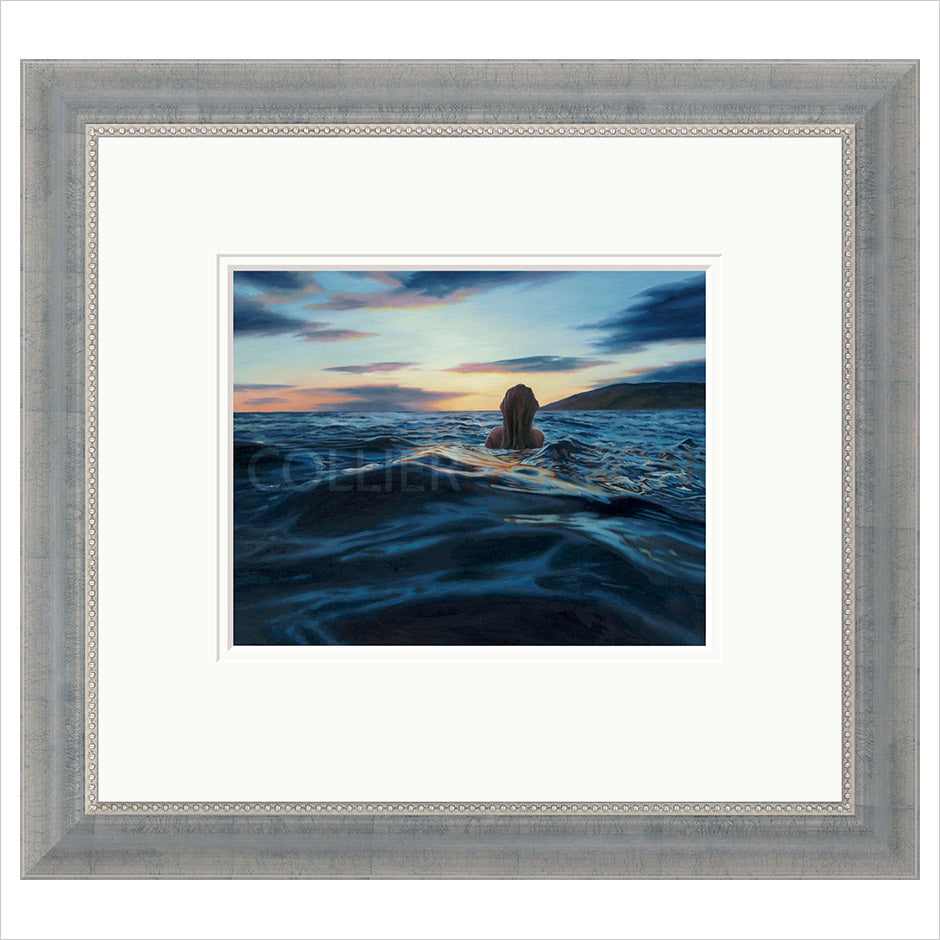 Twilight Swim Framed Limited Edition Print by Corinne Young