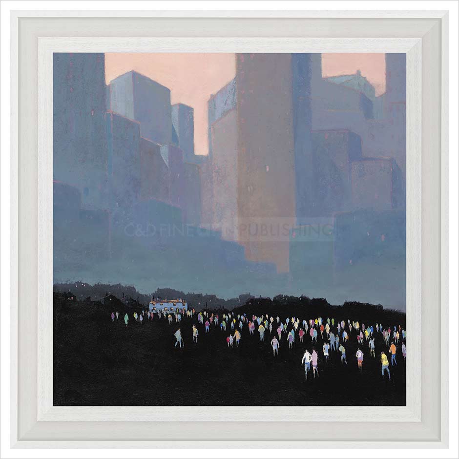 Crowded House Framed Limited Edition Print by Ged Mitchell