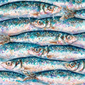 North Atlantic Herring Limited Edition Print by Giles Ward