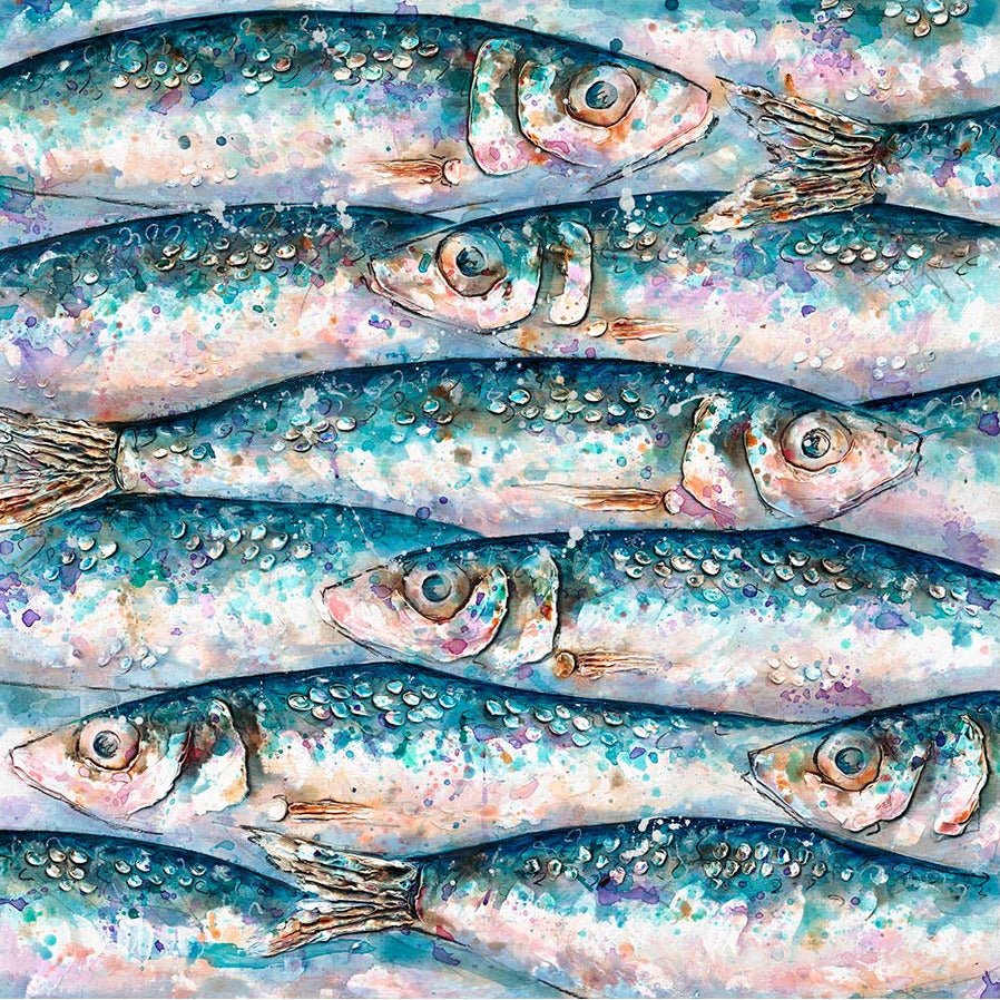 North Atlantic Herring Limited Edition Print by Giles Ward