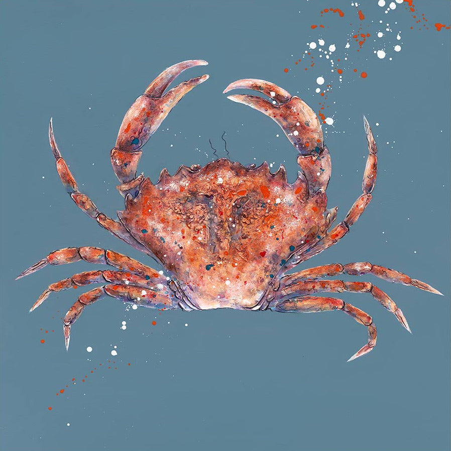 Red Crab limited Edition print by Giles Ward