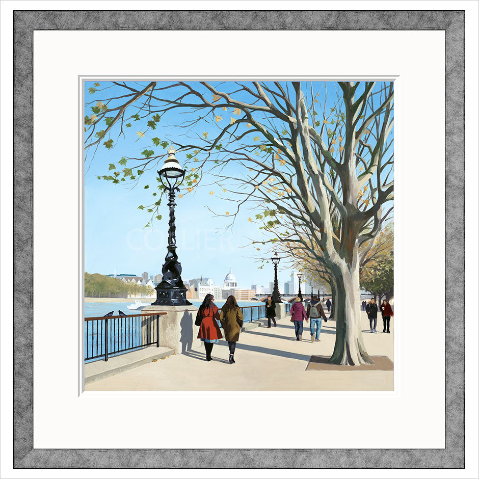 Late Autumn Stroll Framed Limited Edition Print by Jo Quigley