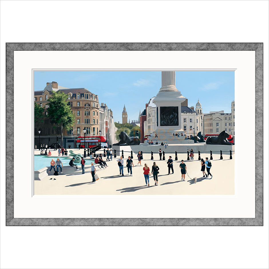 Late Summer Trafalgar Square II Framed Print by Jo Quigley