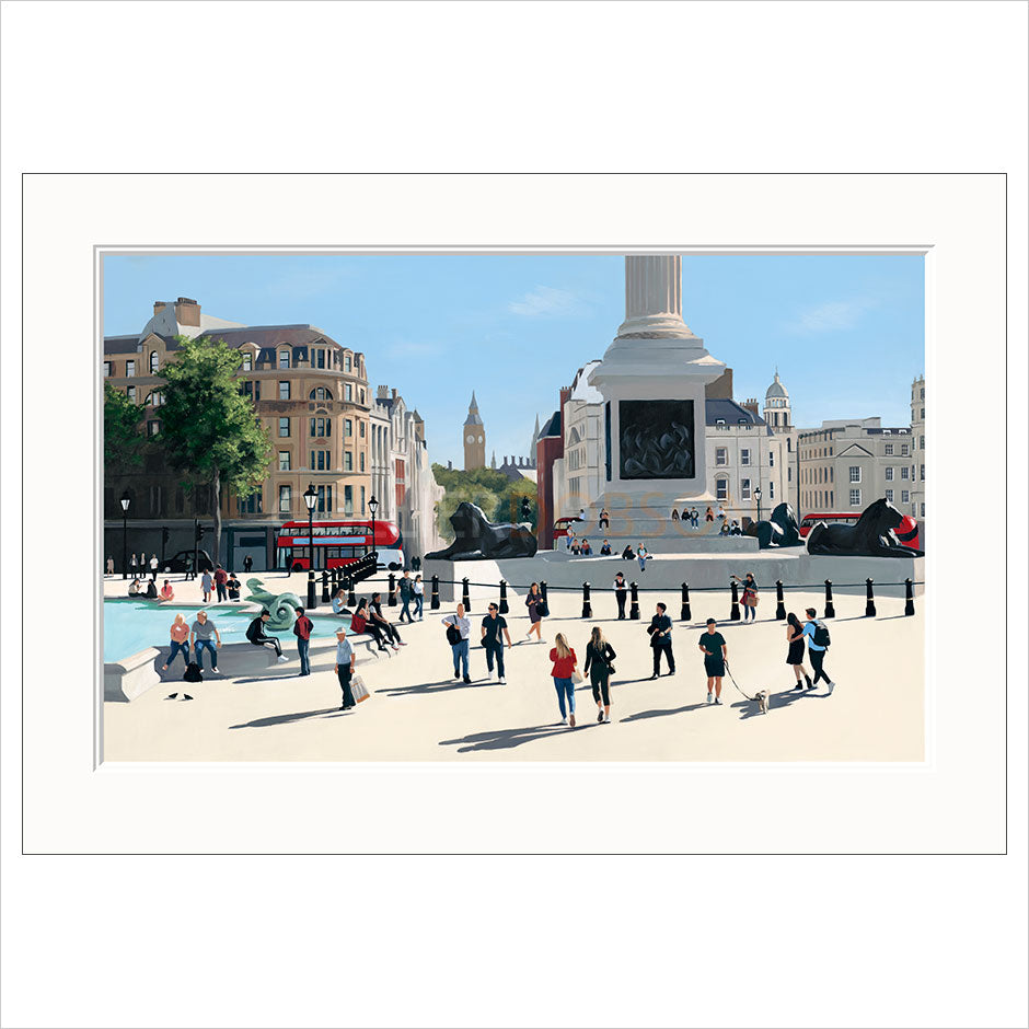 Late Summer Trafalgar Square II Mounted Limited Edition Print by Jo Quigley