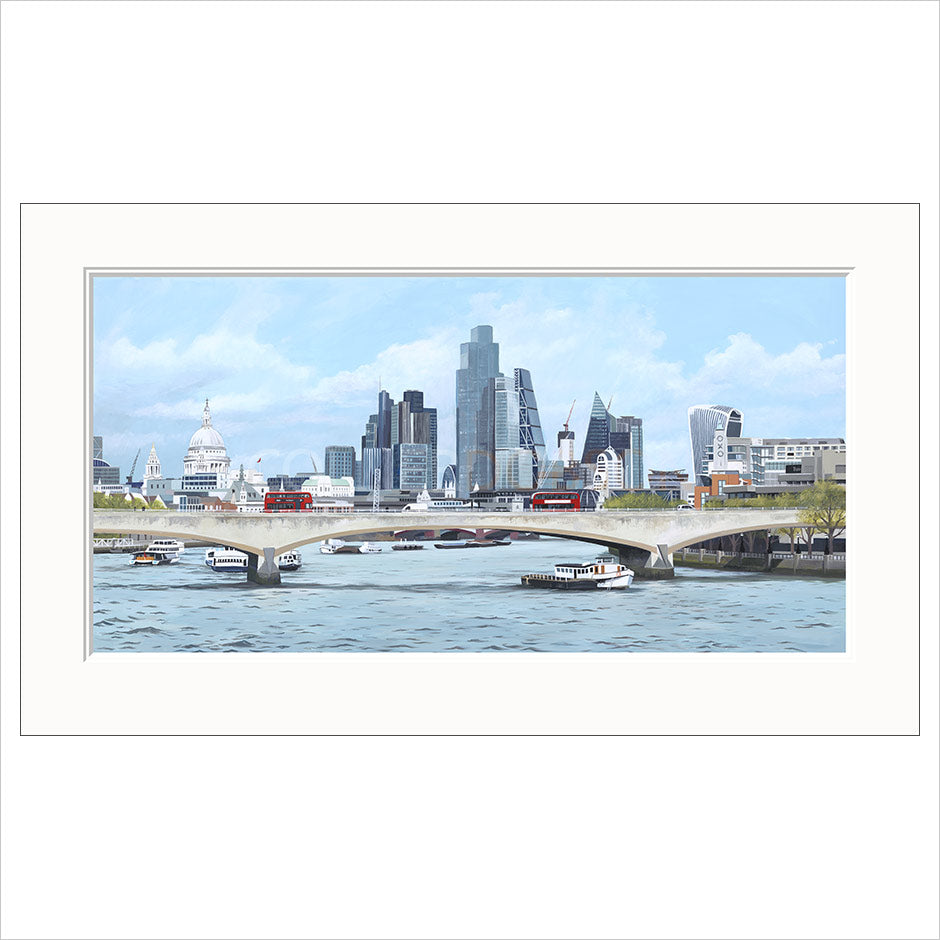 The City Mounted Limited Edition print by Jo Quigley