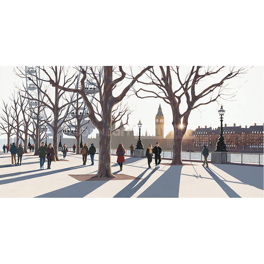 Sunset Over Parliament Limited Edition Print b y Jo Quigley