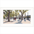 Early Autumn, South Bank Mounted Limited Edition print by Jo Quigley