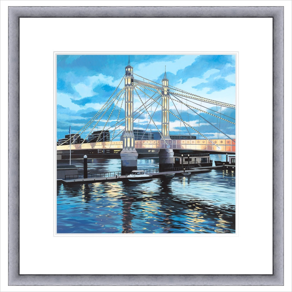 Albert Bridge Framed Limited Edition Print by Jo Quigley