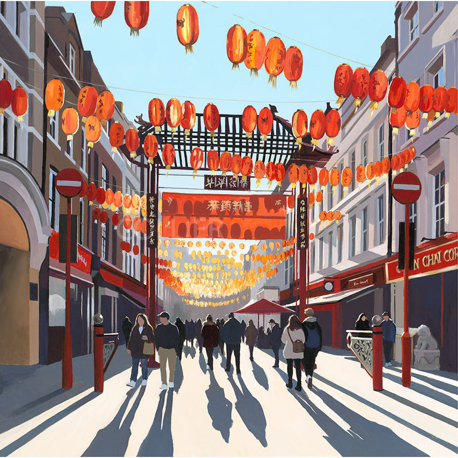 Evening Sun, Chinatown Limited Edition print by Jo Quigley