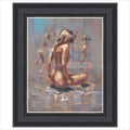 Kneeling Nude Framed Limited Edition Print by Martin Leighton