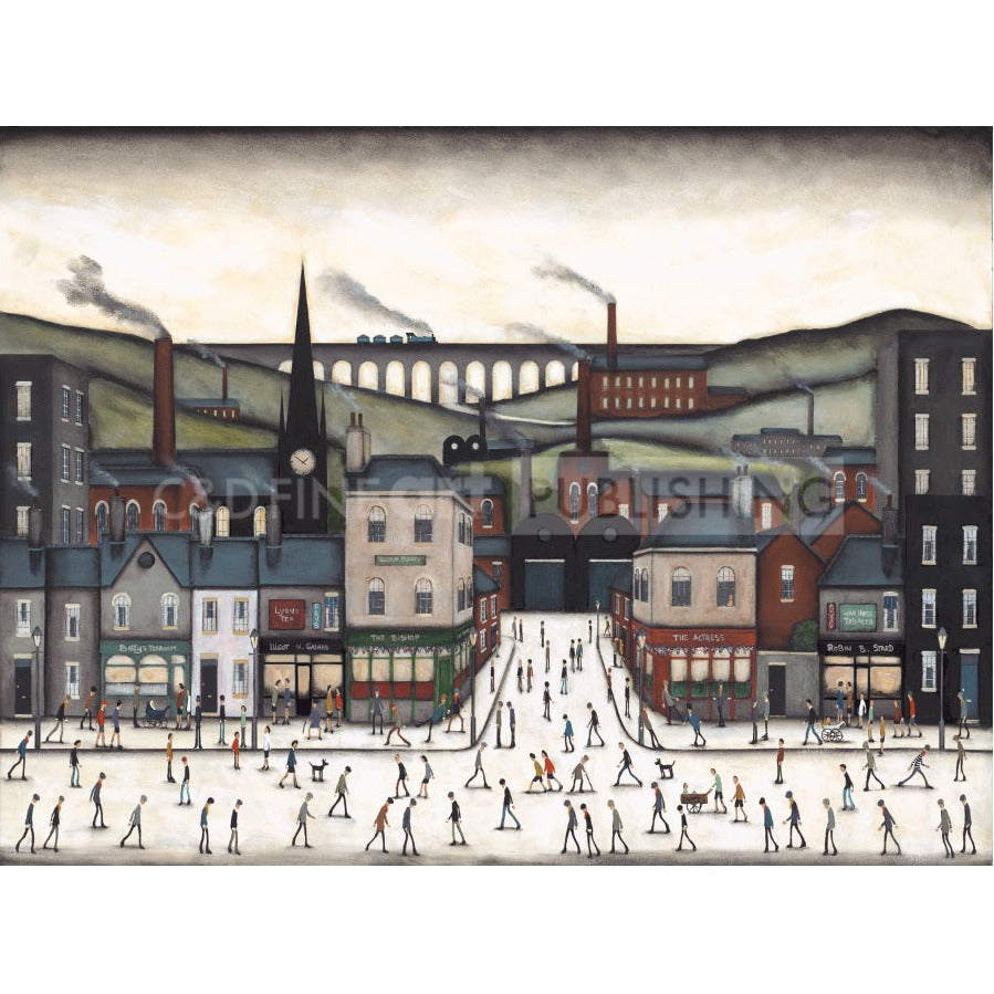 Betty's Tearoom Block Mounted limited Edition Print by Sean Durkin