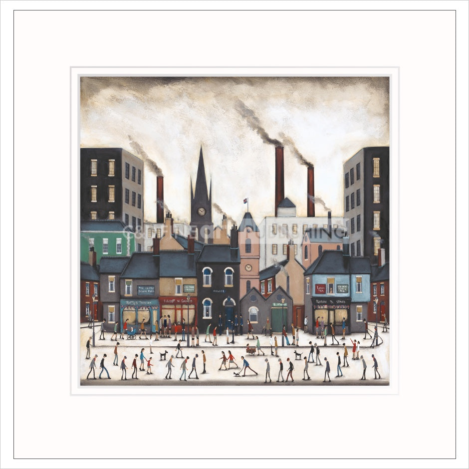 A Northern Saturday Mounted Limited Edition Print by Sean Durkin