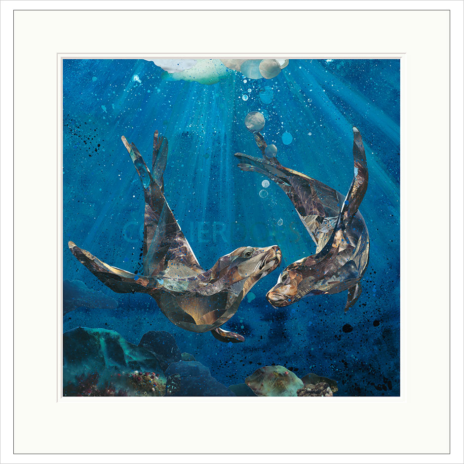 Deep Sea Dancing Mounted Limited Edition Print by Sarah Jackson