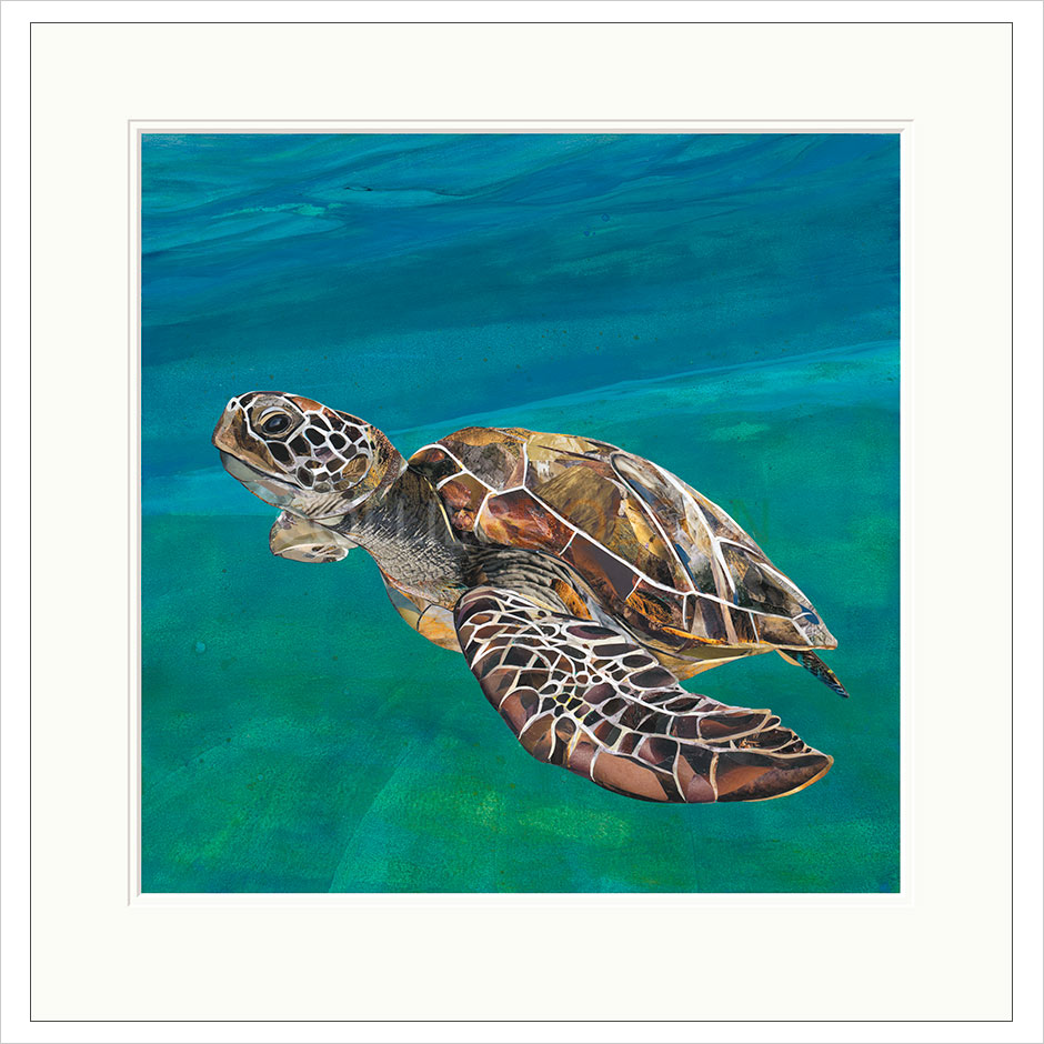 Gone with the Tide Mounted Limited Edition Print by Sarah Jackson