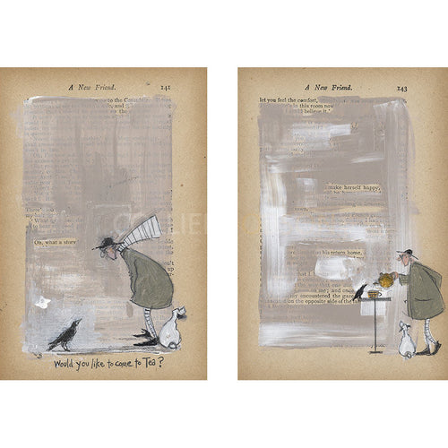 A New Friend Limited Edition Print by Sam Toft