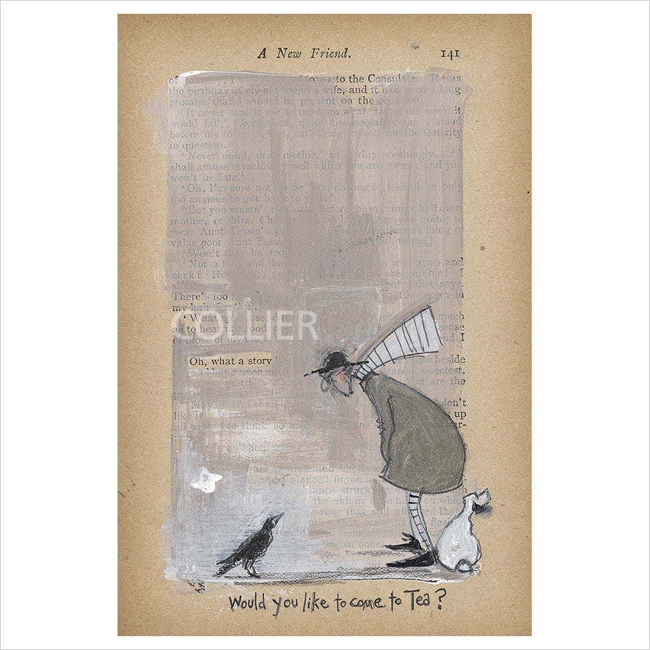 A New Friend Limited Edition Print by Sam Toft - Detail 2