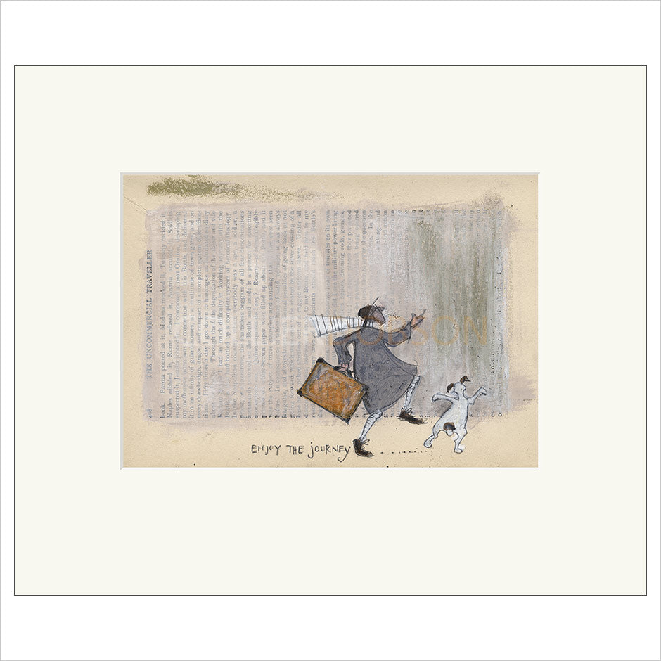 Enjoy the Journey Mounted Limited Edition Print by Sam Toft