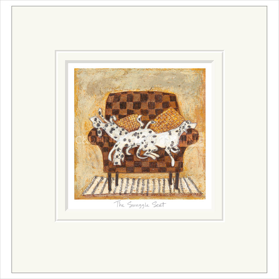 The Snuggle Seat Mounted Limited Edition Print by Sam Toft