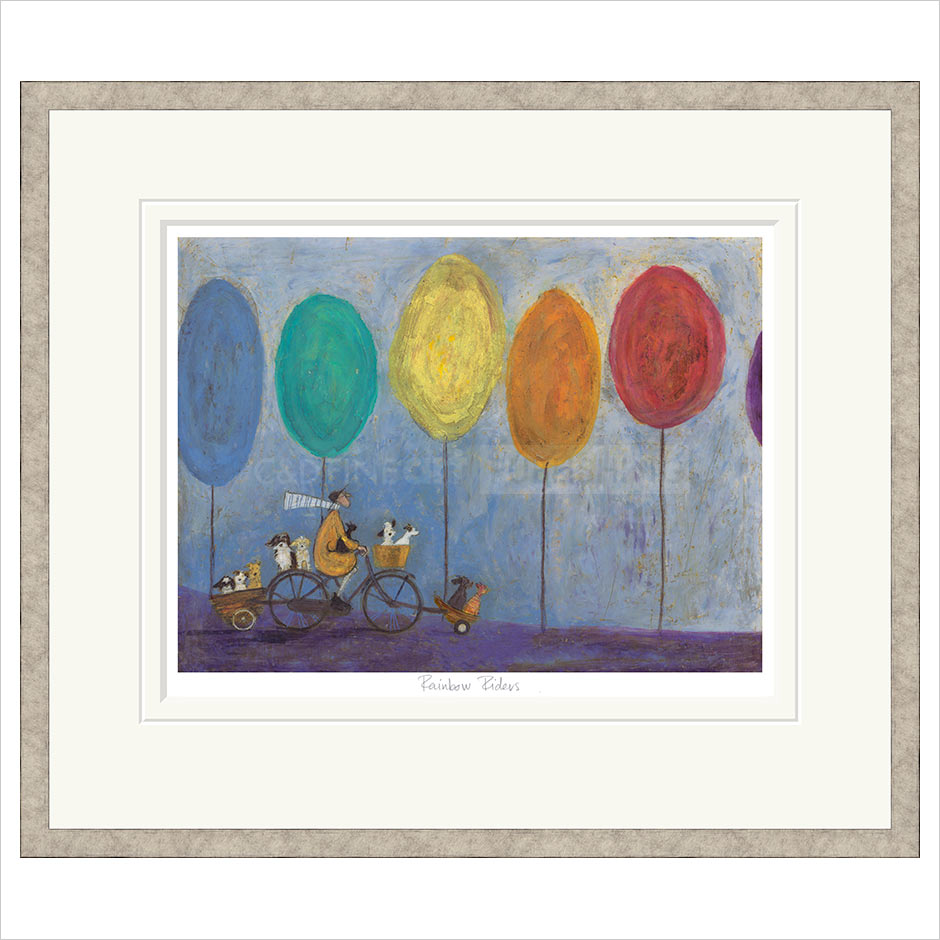 Rainbow Riders Framed Limited Edition Print by Sam Toft