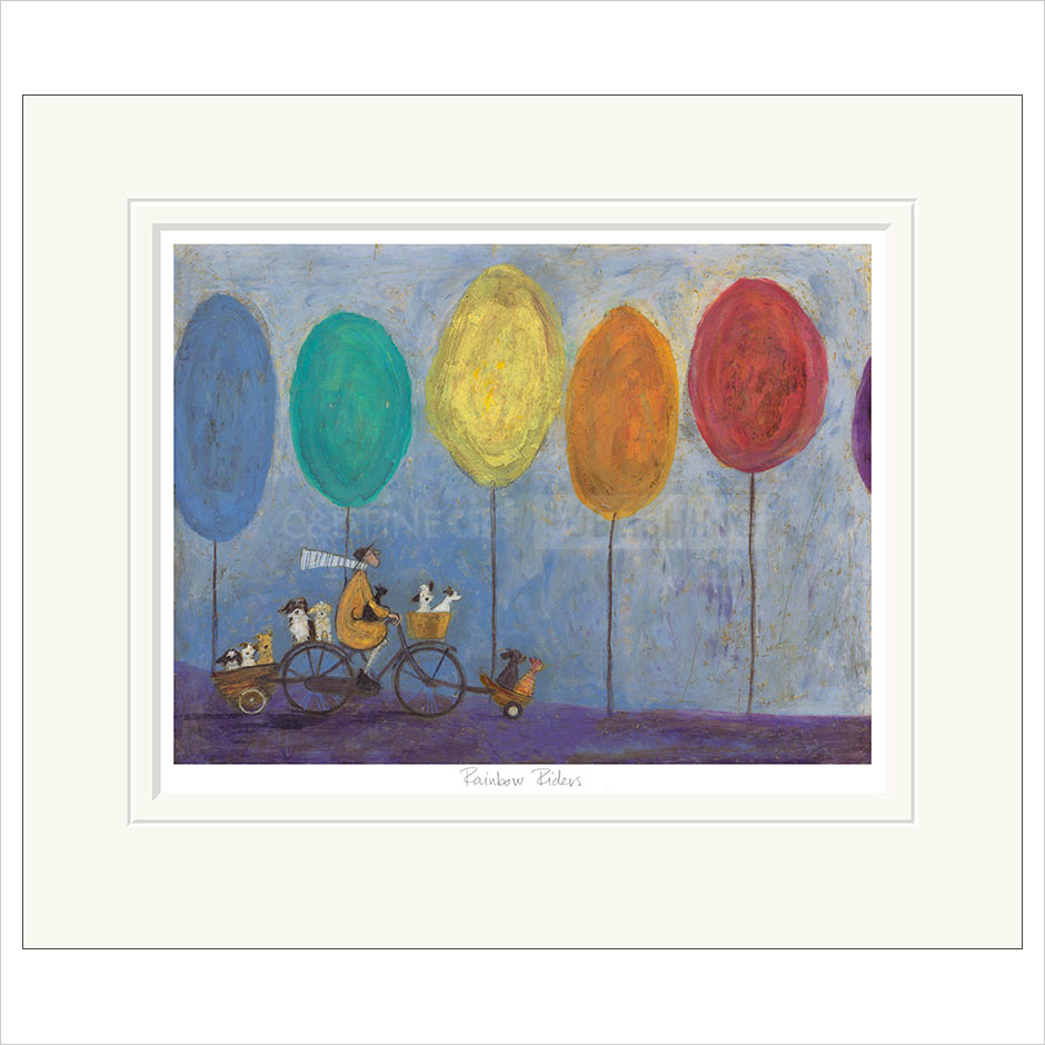 Rainbow Riders Mounted Limited Edition Print by Sam Toft