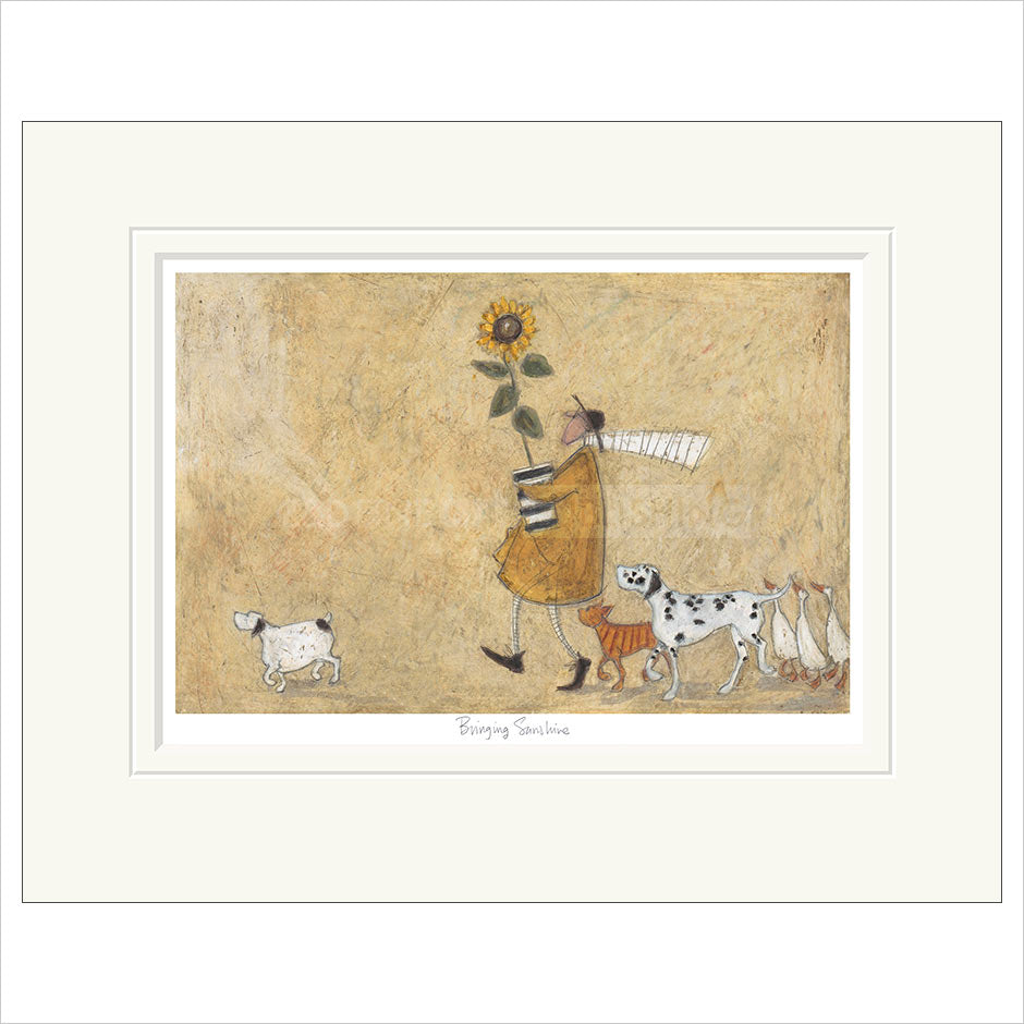 Bringing Sunshine Mounted Limited Edition Print by Sam Toft