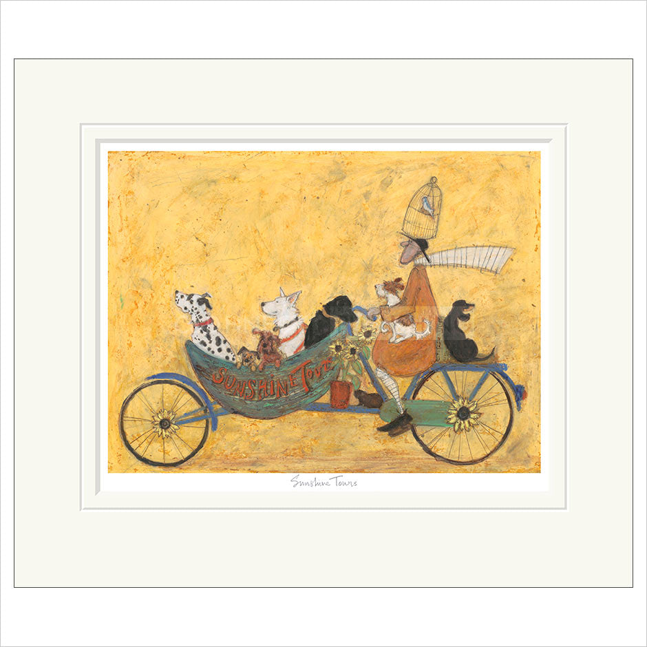 Sunshine Tours Mounted Limited Edition Print by Sam Toft