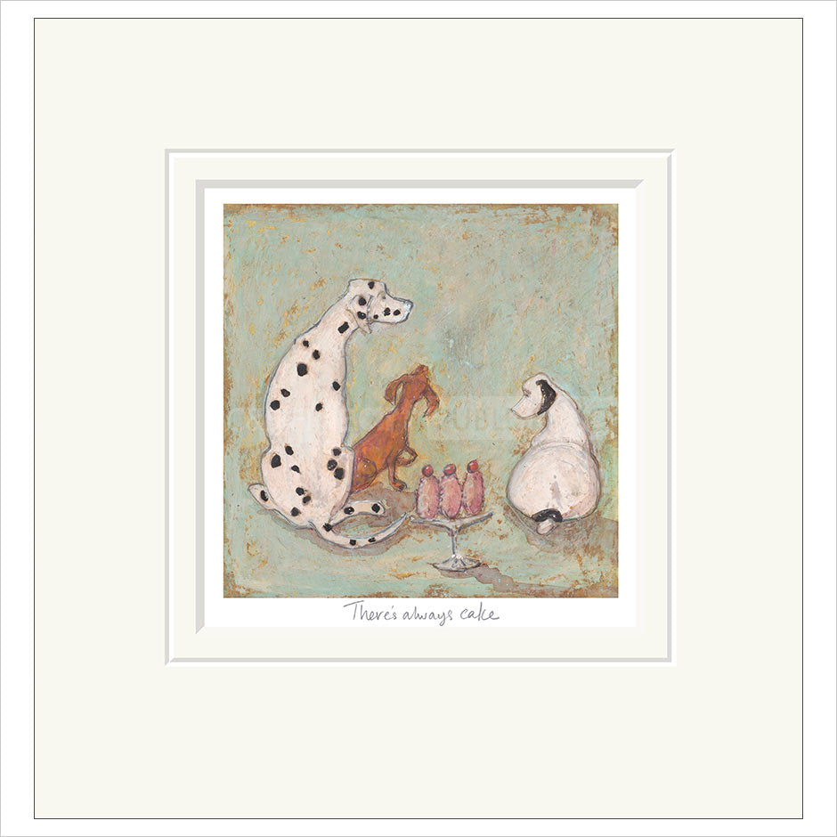 There's Always Cake Mounted Limited Edition Print by Sam Toft