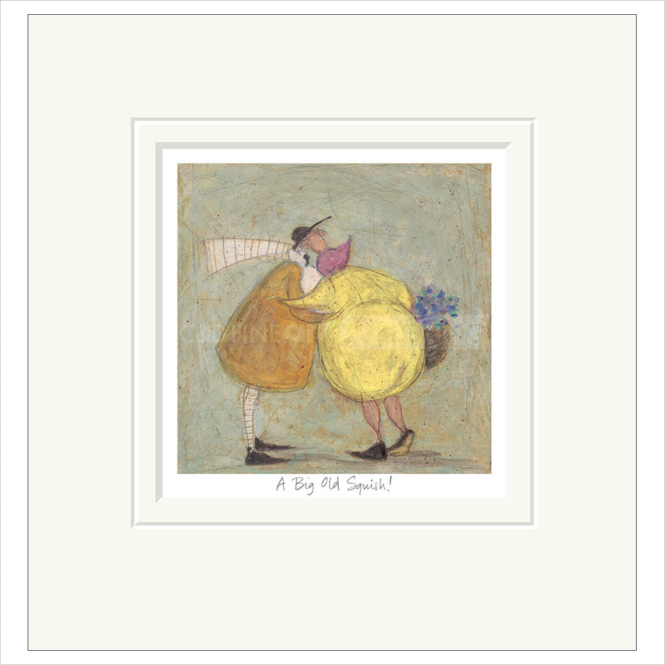 A Big Old Squish Mounted Limited Edition print by Sam Toft