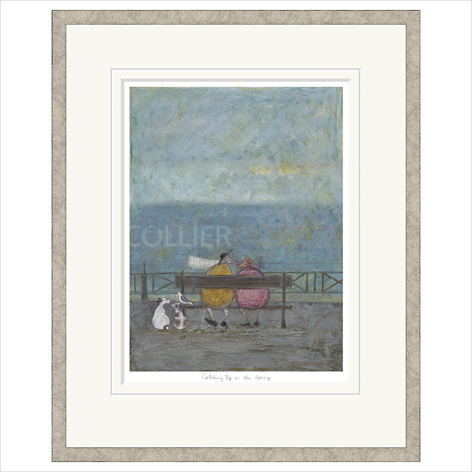 Catching Up on the Gossip Framed Limited Edition Print by Sam Toft