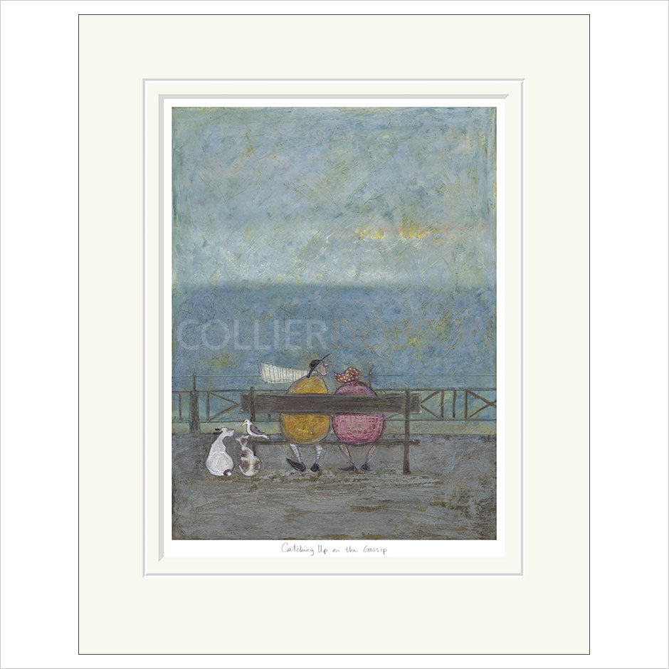 Catching Up on the Gossip Mounted Limited Edition Print by Sam Toft 