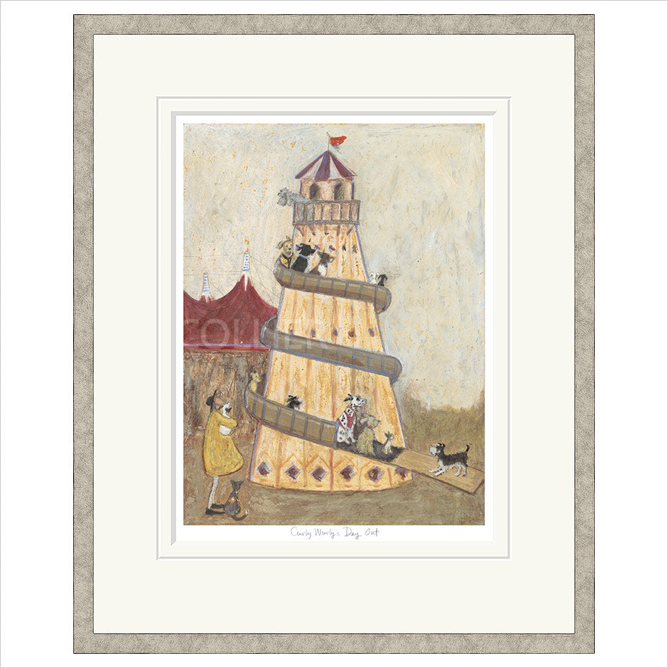 Curly Wurly's Day Out Framed Limited Edition Print by Sam Toft