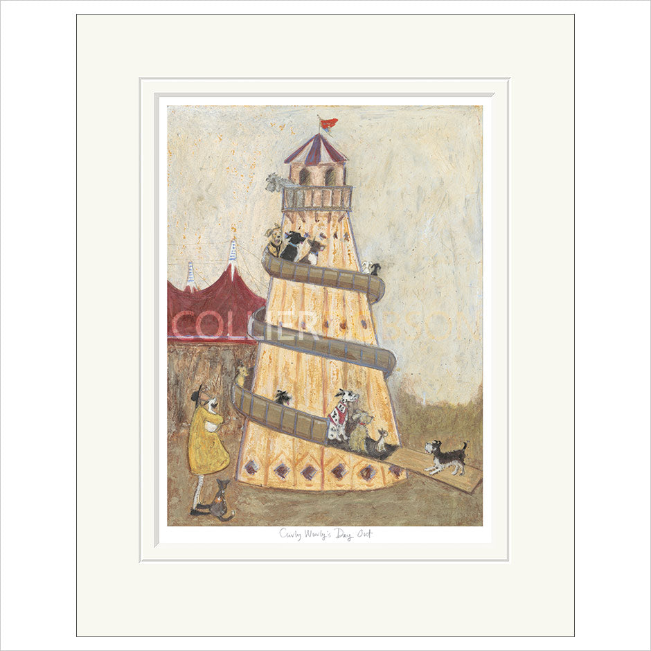 Curly Wurly's Day Out Mounted Limited Edition Print by Sam Toft