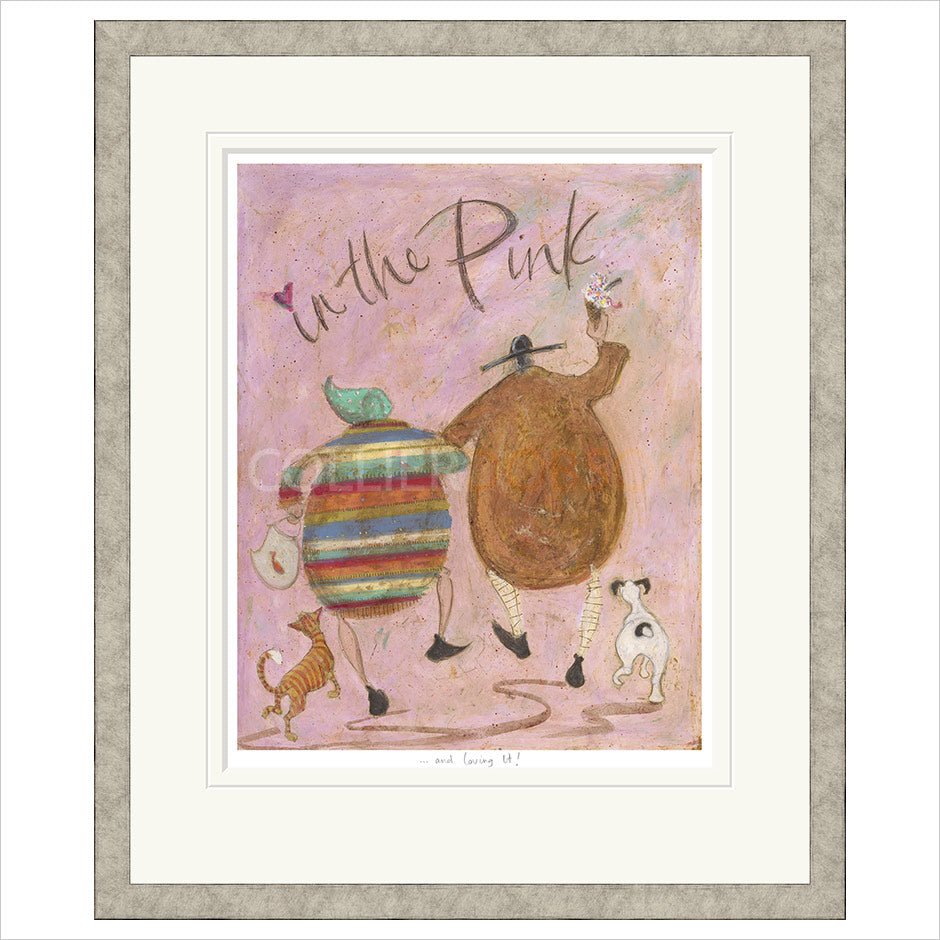 In the Pink...and Loving it! Framed Limited Edition Print by Sam Toft
