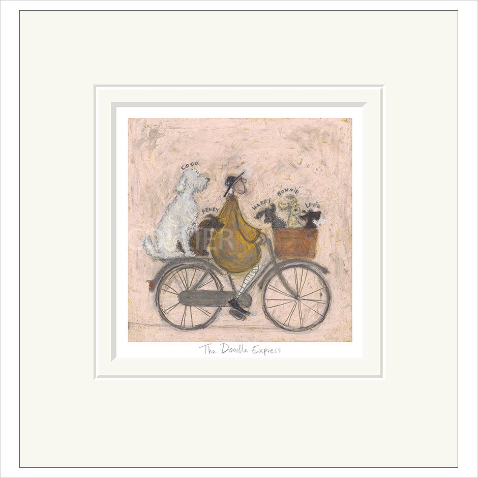 The Doodle Express Mounted Limited Edition Print by Sam Toft