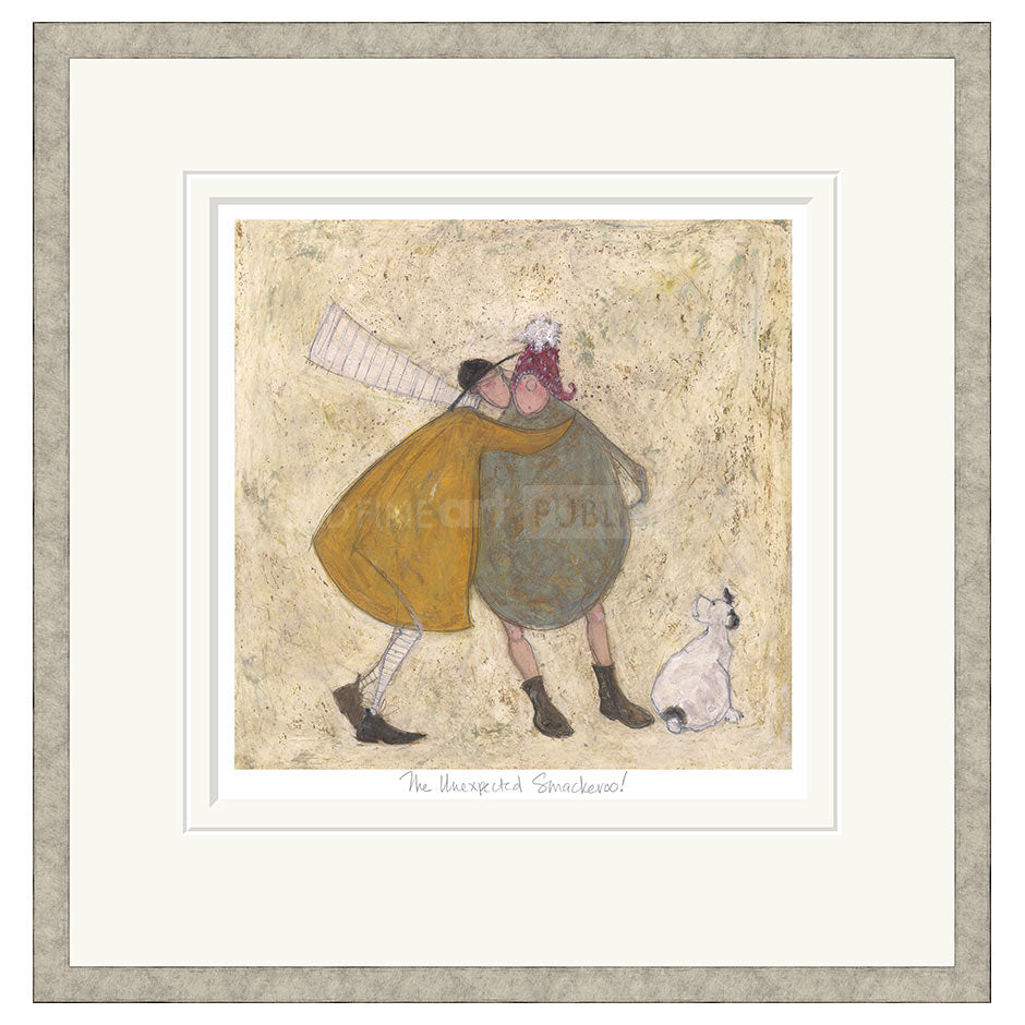 The Unexpected Smackeroo Framed Limited Edition Print by Sam Toft