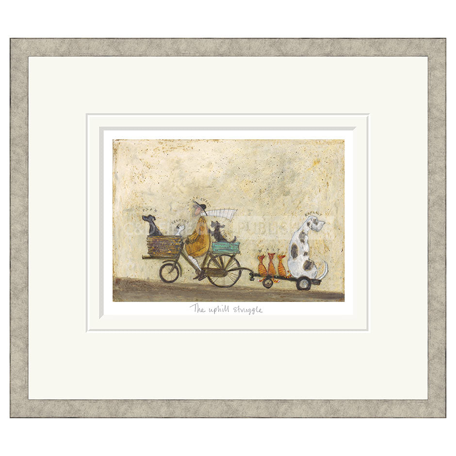 The Uphill Struggle Framed Limited Edition Print by Sam Toft