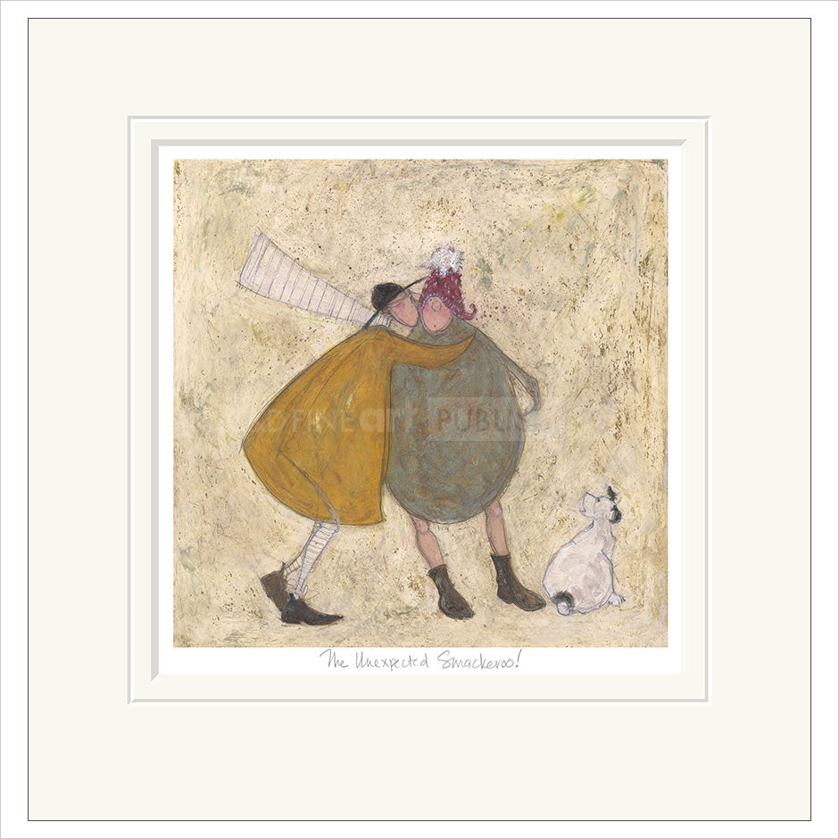 The Unexpected Smackeroo Mounted Limited Edition Print by Sam Toft