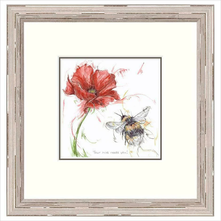 Your Hive Needs You Framed Limited Edition print by Aaminah Snowdon